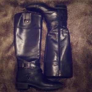 Vince Camuto Leather Riding Boots